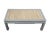 Early 21st Century Vintage Ming-Style Grey Painted Coffee Table With Raffia Tabletop For Sale - Image 5 of 11