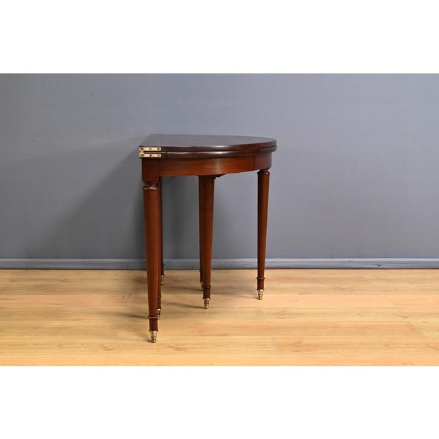 Mahogany Half-Moon Extending Table, Late 19th Century For Sale - Image 12 of 18