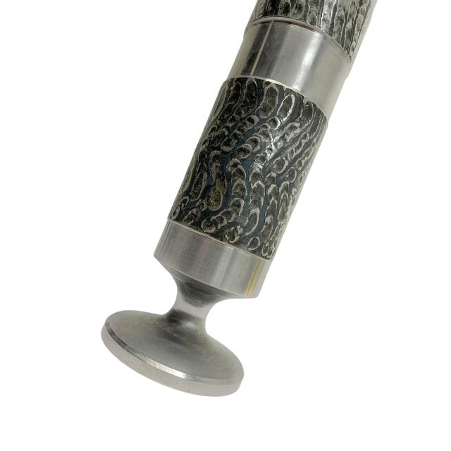 German Brutalist Steel Vases, 1970s, Set of 3 For Sale - Image 6 of 13