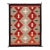 9x12 Modern Navajo-Inspired Wool Flat-Weave Rug in Terracotta & Cream For Sale