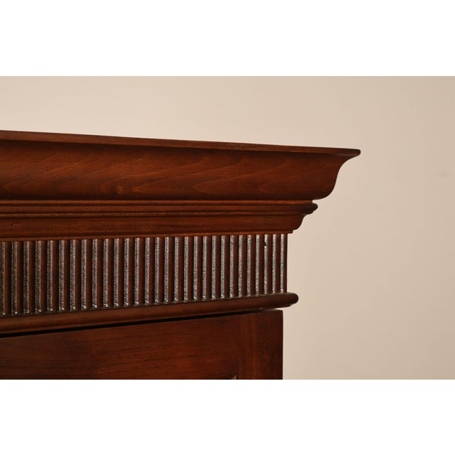 Brown Stickley Traditional Style Cherry Breakfront China Cabinet For Sale - Image 8 of 18