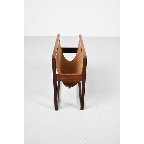 Danish Rosewood Magazine Holder For Sale - Image 5 of 9
