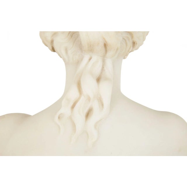 Italian Grand Tour Carved Alabaster Bust of Venus of Milo, 20th Century For Sale - Image 15 of 18