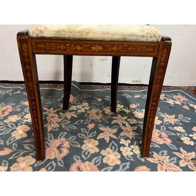 Antique Style Biedermeier Inlaid Gondola Side Chair For Sale In Washington DC - Image 6 of 10