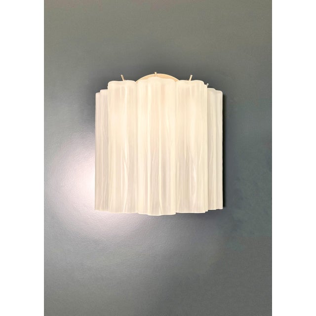 Glass Vintage Murano Glass Tube Wall Sconces, 1990, Set of 2 For Sale - Image 7 of 18
