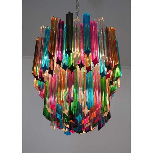 Murano Glass Elena Model Chandelier in the style of Venini Style, 1990 For Sale - Image 12 of 13