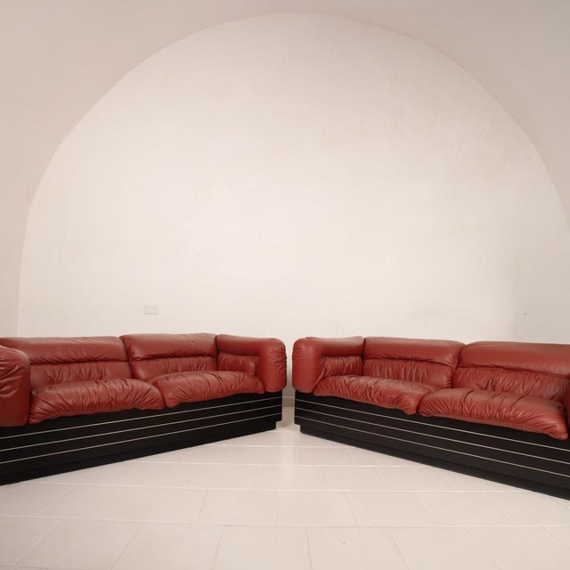 Strato Sofas by Giovanni Offredi for Saporiti, 1970, Set of 2 For Sale - Image 9 of 18