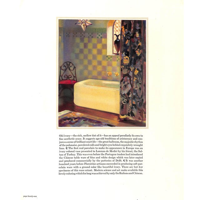 "Color and Style in Bathroom Furnishing and Decoration" 1929 For Sale - Image 9 of 12