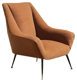 Mid-Century Italian Brown Armchair, 1950s