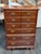 Brass Mid Century Thomasville Winston Court High Boy 6-Drawer Dresser For Sale - Image 8 of 12