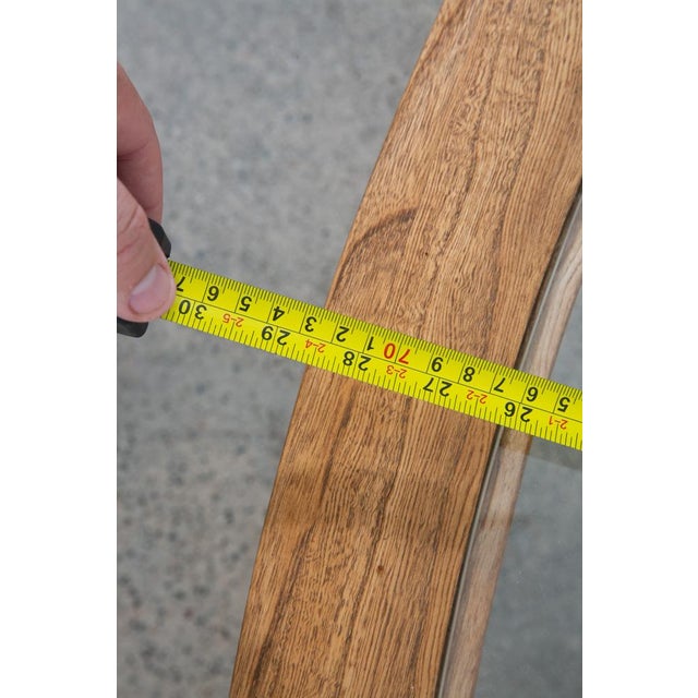 1960s Mid Century Modern Cocktail Table Set Side End Round Glass Triangular Lane Pair For Sale - Image 10 of 11