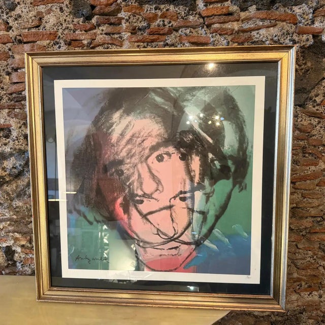 21st Century Pop Art Framed Self Portrait 1/500 Lithography by Andy Warhol For Sale - Image 6 of 13