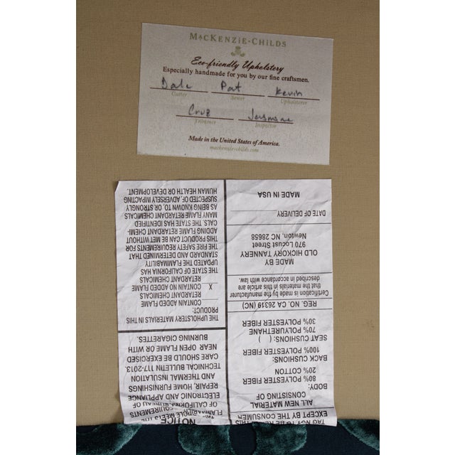 Mackenzie Childs Whimsical Upholstered Loveseat Settee For Sale - Image 18 of 18