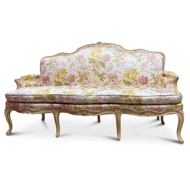 Vintage Louis XV Canapé Sofa by Yale R. Burge For Sale - Image 9 of 12