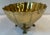 Mid-Century Modern Vintage Heavy Brass Footed Planter For Sale - Image 3 of 8