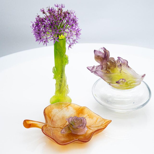 Vintage Glass Paste Figurines from Daum, 1980, Set of 4 For Sale - Image 4 of 9