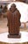 19th C. French Hand Carved Oak Monk Figure in Gothic Style Robe Holding Bowl For Sale - Image 9 of 10