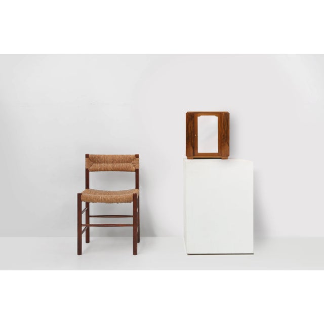 Beautifully crafted Art Deco cabinet with mirror and 2 shelves behind the door. Made in Belgium in the 1930s. Small wear...
