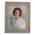 Velletri 64 Mid Century Modern Portrait Oil on Canvas Original Frame For Sale