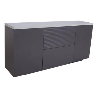Wooden Sideboard with Manual Function and Lighting from WK Wohnen For Sale