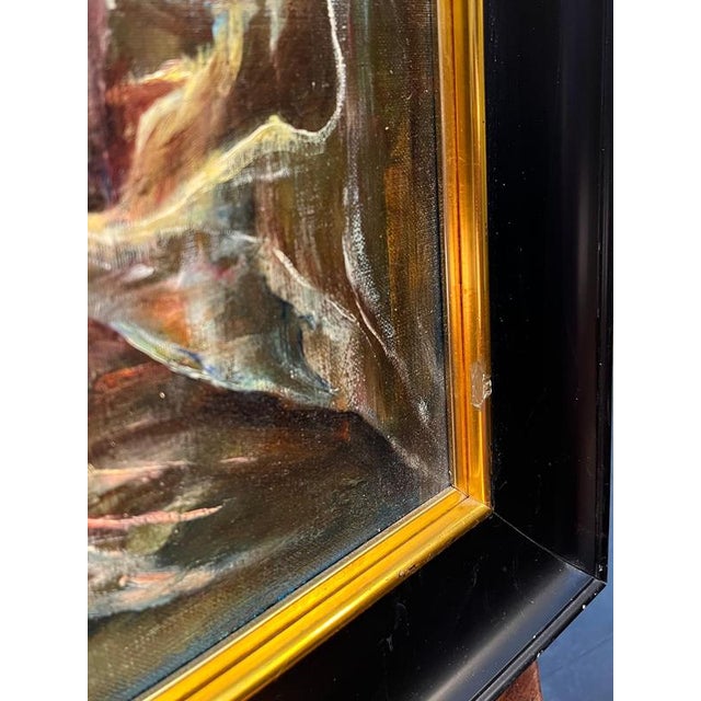 Vivaldo Martini, Abstract Composition No. 5, Oil on Canvas For Sale - Image 7 of 12