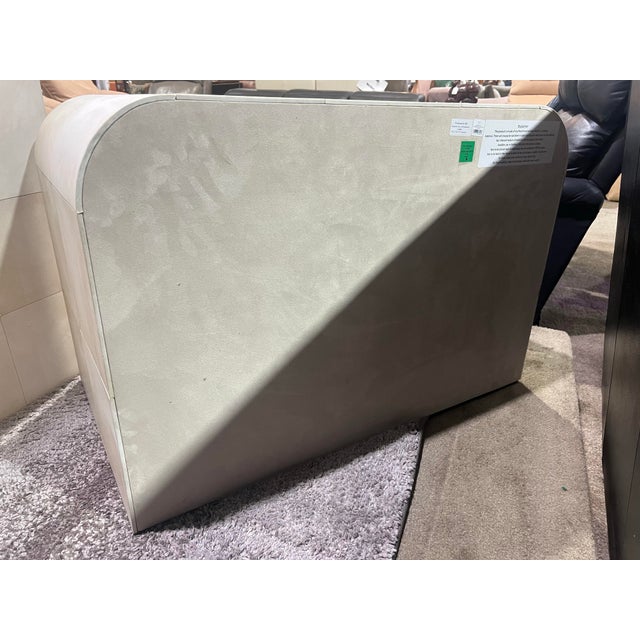 Contemporary Restoration Hardware Parchment Leather Nightstands For Sale - Image 3 of 5