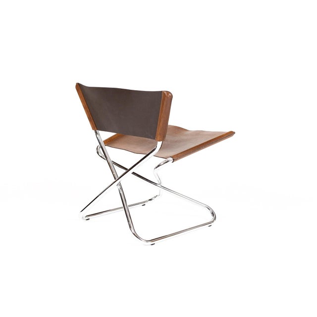 Vintage Mid Century Tubular Chrome Folding ‘Z-Down’ Lounge Chair — Erik Magnussen for Torben Ørskov For Sale In Los Angeles - Image 6 of 11