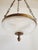 Vintage Empire Style Crystal & Antique Brass Pendant Fixture For Sale In New York - Image 6 of 12