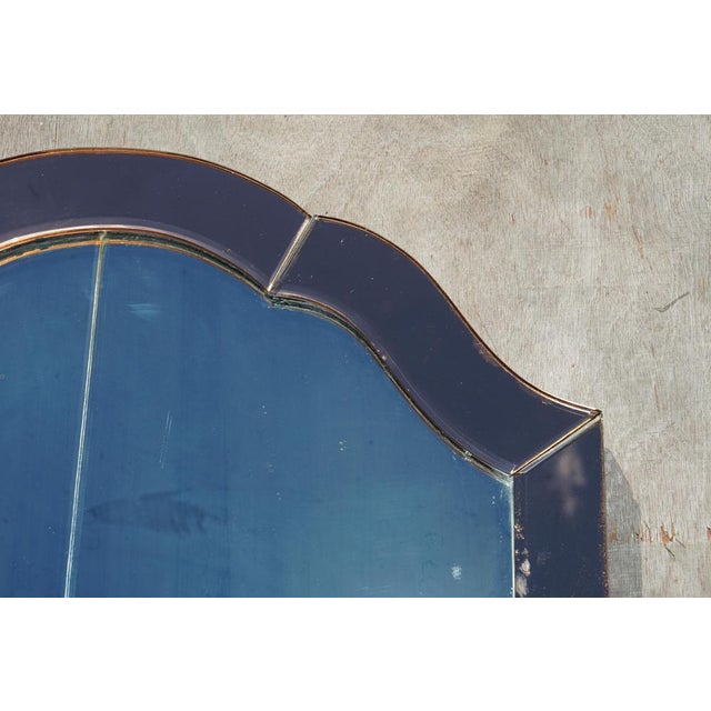 Art Deco Venetian Foxed Rose Coloured Glass Bevelled Mirror, 1930s For Sale - Image 6 of 18