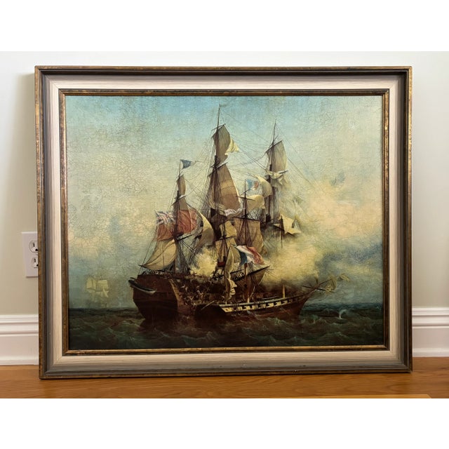 X-Large Vintage European Wood Frame From the Early 1970s For Sale - Image 9 of 9