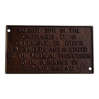 Early 20th Century Antique English Transportation Sign For Sale