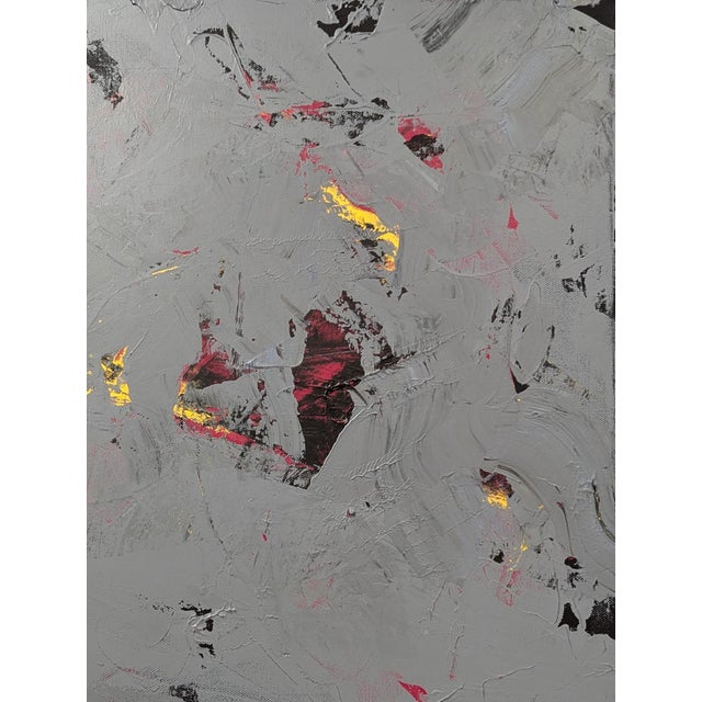 Winifred Booth “Into the Vortex” Contemporary Yellow, Pink, and Grey Abstract Painting, 2024 For Sale - Image 4 of 9