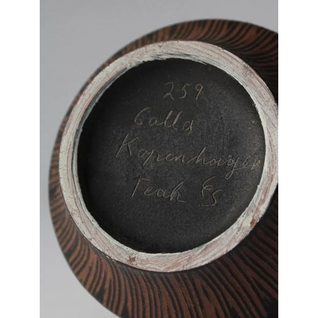 Copenhagen Teak Ceramic Jug by Gallo, 1960 For Sale - Image 3 of 5