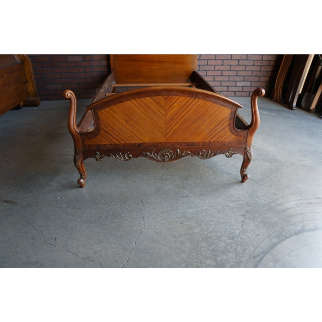Antique French Provincial Twin Bed Frame For Sale - Image 6 of 6