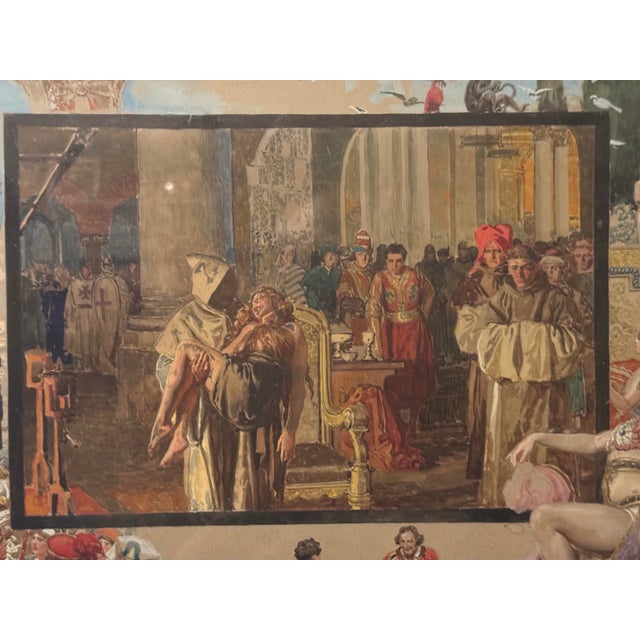 1920s Original “Decameron Nights” Silent Film Illustration Artwork, Framed For Sale - Image 4 of 7