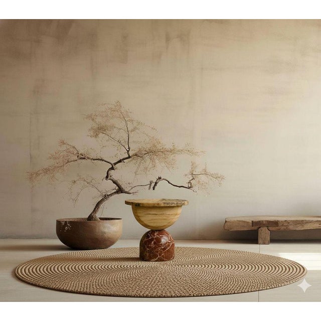 Moon Side Table in Marble and Onyx by Marsica Fossati For Sale - Image 6 of 10