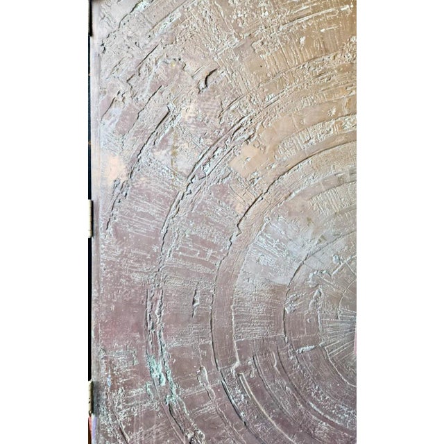 Pair of Brutalist Bronze Mid Century Modern Entry Doors For Sale In Los Angeles - Image 6 of 7