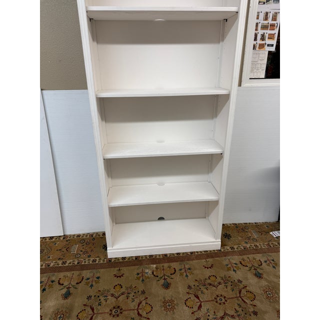 Pottery Barn Livingston Bookcase, Montauk White For Sale - Image 11 of 12