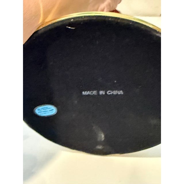 Vintage Bankers Desk Lamp Green Glass Shade Brass Stand Pull Cord Library Piano Good Vintage condition. May have some...