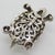 Vintage Italian Handmade Genuine Silver Perforated Turtle Figurine Miniature For Sale - Image 9 of 12