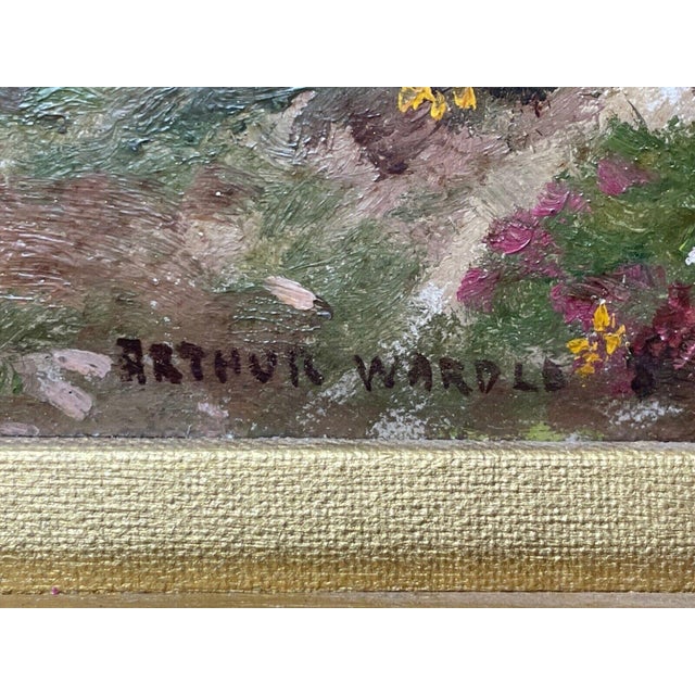 Early 20th Century Arthur Wardle Signed Exmoor Moorland Landscape Oil Painting, British Victorian Circa 1900 For Sale - Image 5 of 18