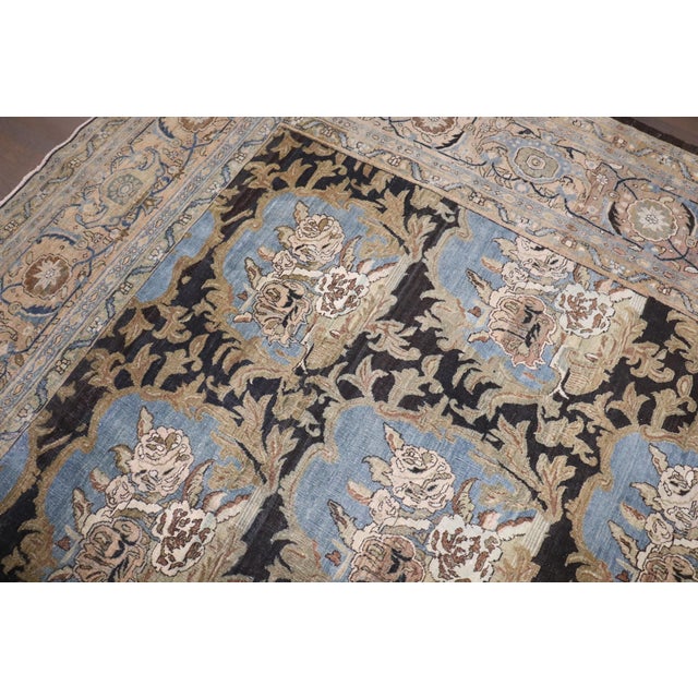 Zabihi Collection Antique Persian Bidjar Stunning Floral Oversize Rug - 10'10" x 17'8" For Sale - Image 10 of 10