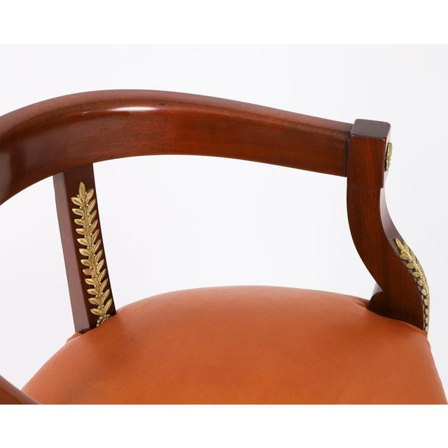 Antique 19th Century Empire Revival French Ormolu Mounted Armchair For Sale - Image 5 of 13