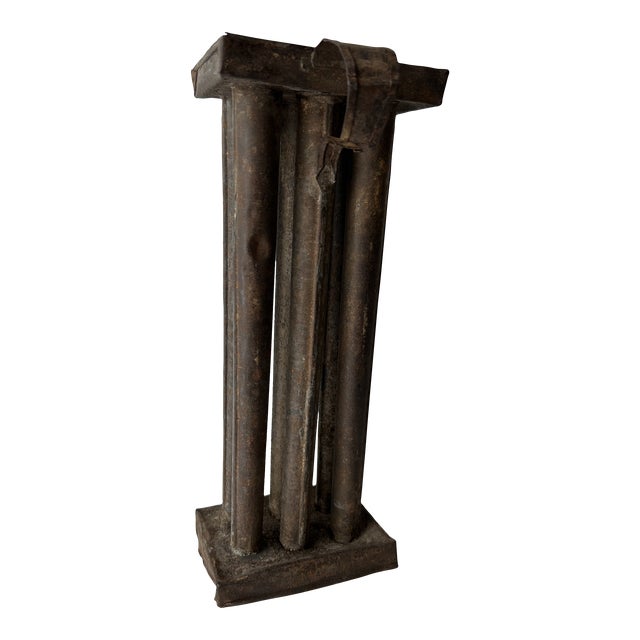 Early 20th Century Rustic 6-Candle Mold For Sale