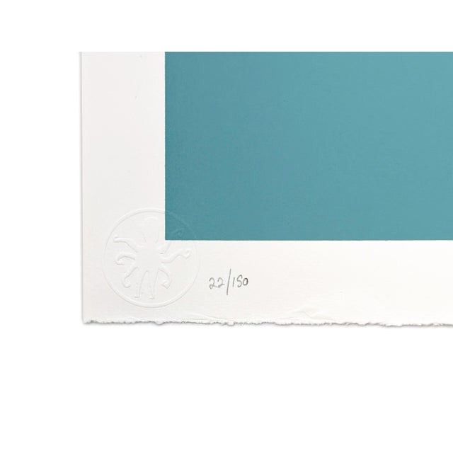 7 color Screen Print on Somerset Satin White 300gsm paper with 1 deckled edge. Hand signed lower right margin by Eelus....
