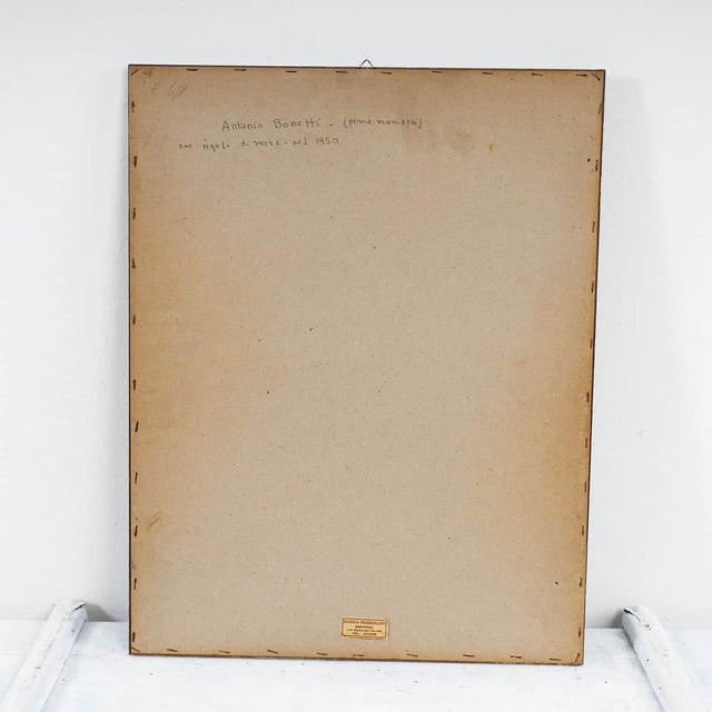 Antonio Bonetti, Mountain Landscape, 1950s, Watercolour For Sale - Image 5 of 6