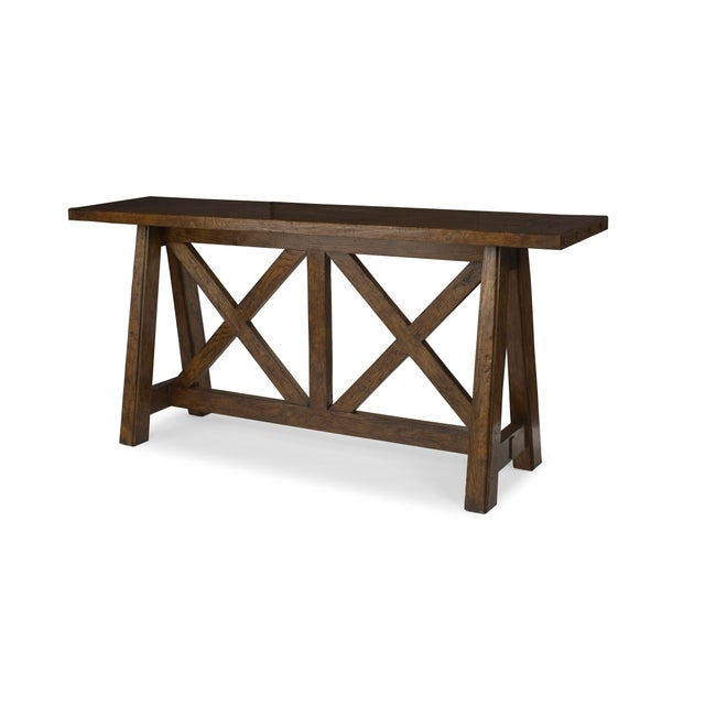 Rustic Century Furniture Marbella Small Tierra Console Table For Sale - Image 3 of 3