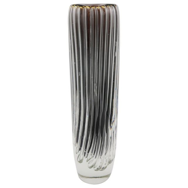 1960s Tall Murano Art Glass Vase by Paolo Venini For Sale - Image 15 of 18