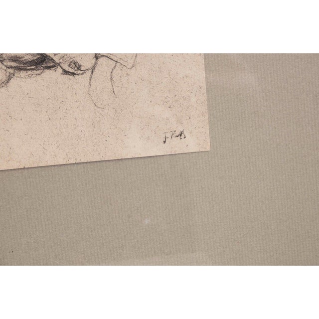 Jean-Francois Millet Moissonneuse Endormie Sleeping Harvester Vintage Lithograph For Sale In Detroit - Image 6 of 8