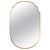 Large Shield-Shaped Brass Mirror attributed to Gio Ponti, Italy, 1950s For Sale - Image 15 of 15